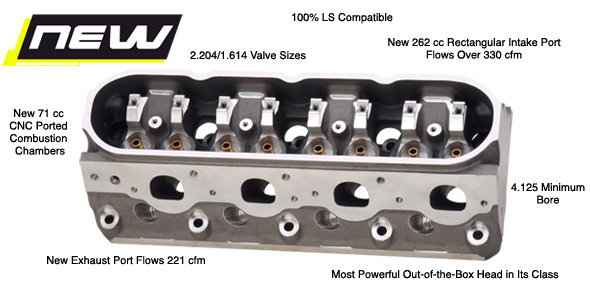BRODIX LS Chevy Aluminum Cylinder Heads Bare